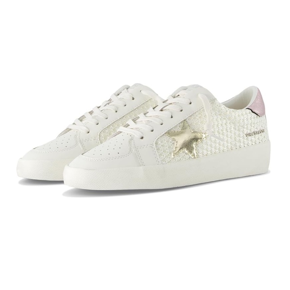 Vintage Havana Reflex 30 White and Gold Star Sneakers-Like New-Size 10
